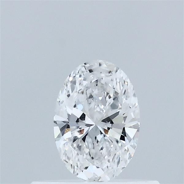 Actual 0.34 carat D Oval lab-grown diamond