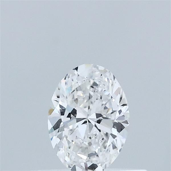 Actual 0.35 carat E Oval lab-grown diamond