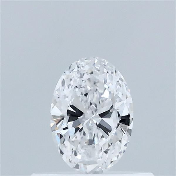 Actual 0.34 carat D Oval lab-grown diamond