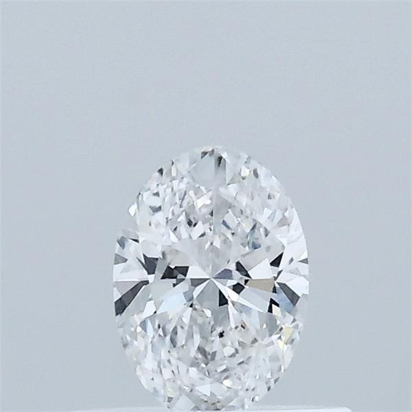 Actual 0.36 carat D Oval lab-grown diamond