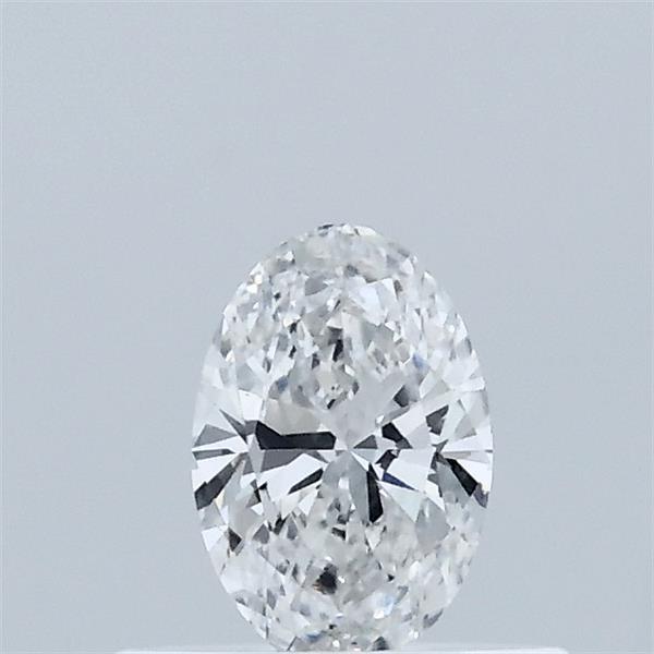Actual 0.32 carat E Oval lab-grown diamond