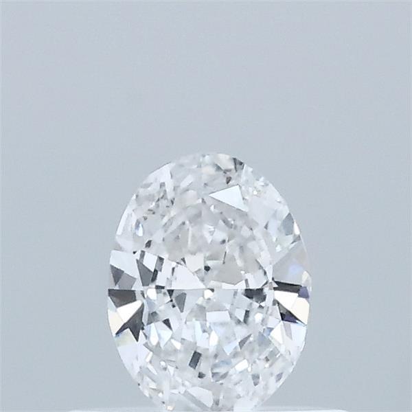 Actual 0.32 carat D Oval lab-grown diamond