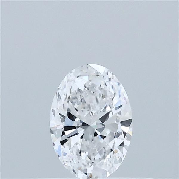 Actual 0.31 carat D Oval lab-grown diamond