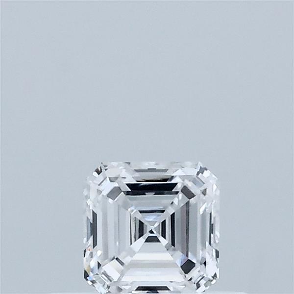 Actual 0.35 carat E Asscher lab-grown diamond
