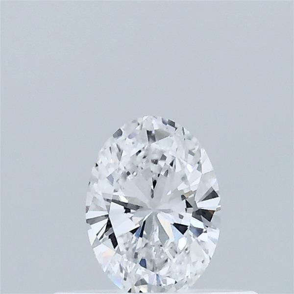 Actual 0.31 carat D Oval lab-grown diamond