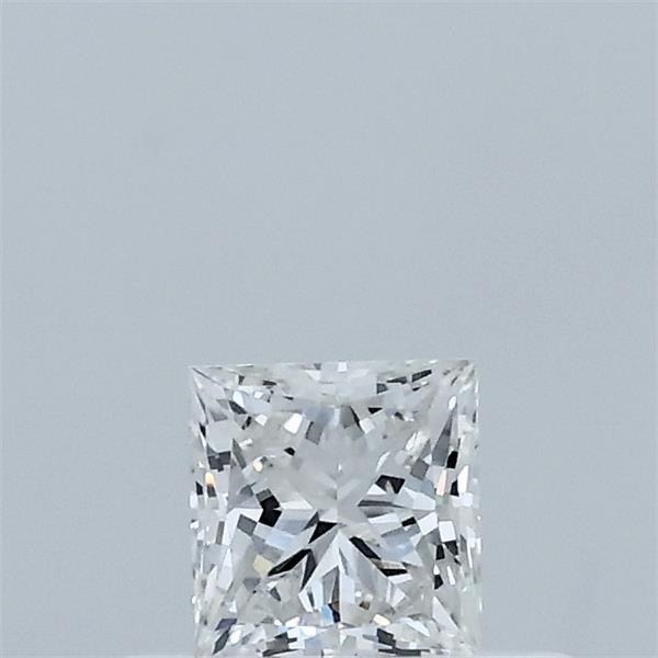 Actual 0.32 carat E Princess lab-grown diamond