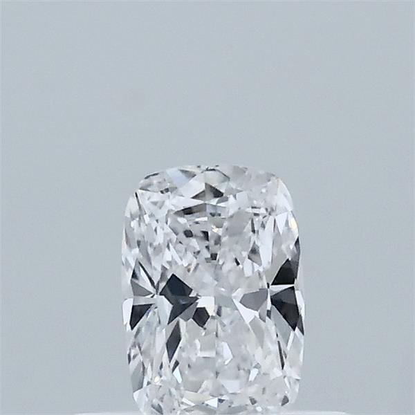 Actual 0.35 carat D Cushion lab-grown diamond