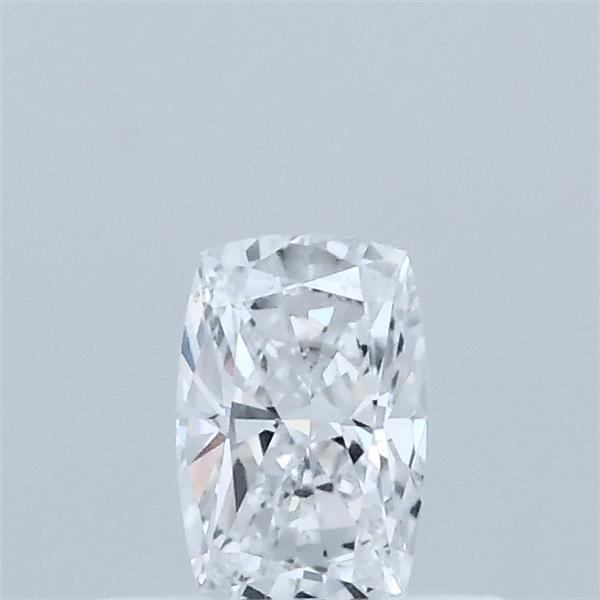 Actual 0.34 carat D Cushion lab-grown diamond