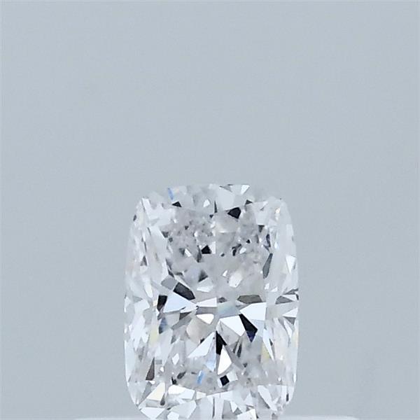 Actual 0.35 carat D Cushion lab-grown diamond