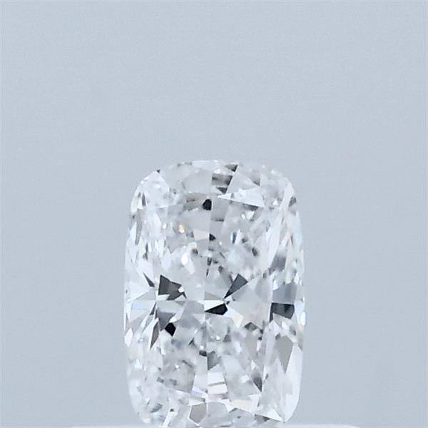 Actual 0.35 carat D Cushion lab-grown diamond