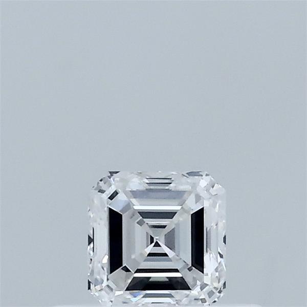 Actual 0.34 carat D Asscher lab-grown diamond