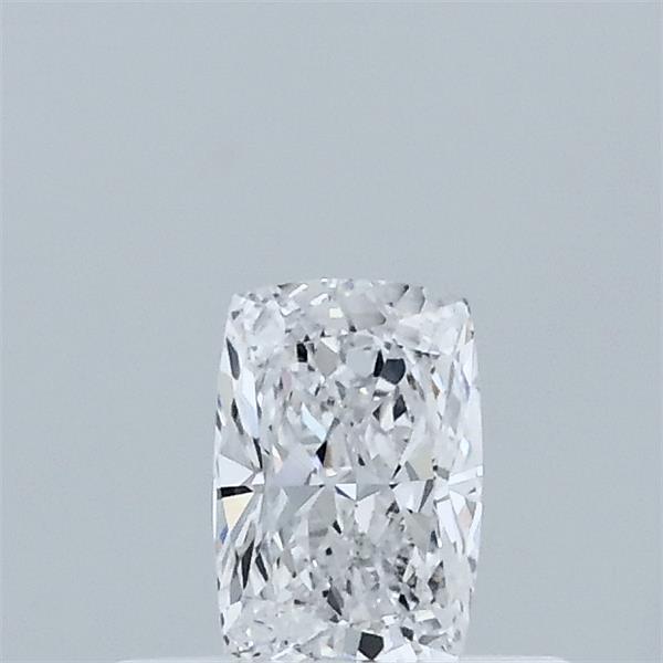 Actual 0.33 carat D Cushion lab-grown diamond