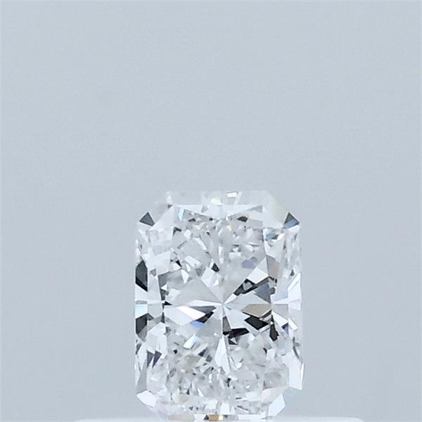 Actual 0.32 carat D Radiant lab-grown diamond