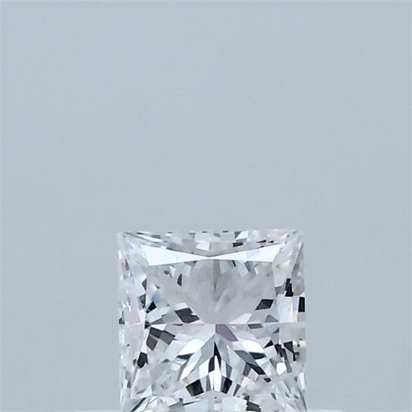 Actual 0.34 carat D Princess lab-grown diamond