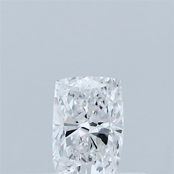 Actual 0.34 carat D Cushion lab-grown diamond