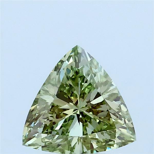 0.90 ct Trilliant lab grown diamond FANCY INTENSE GREEN VVS2