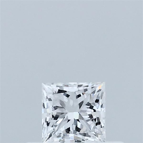 Actual 0.32 carat D Princess lab-grown diamond