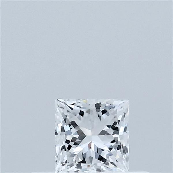 Actual 0.32 carat D Princess lab-grown diamond