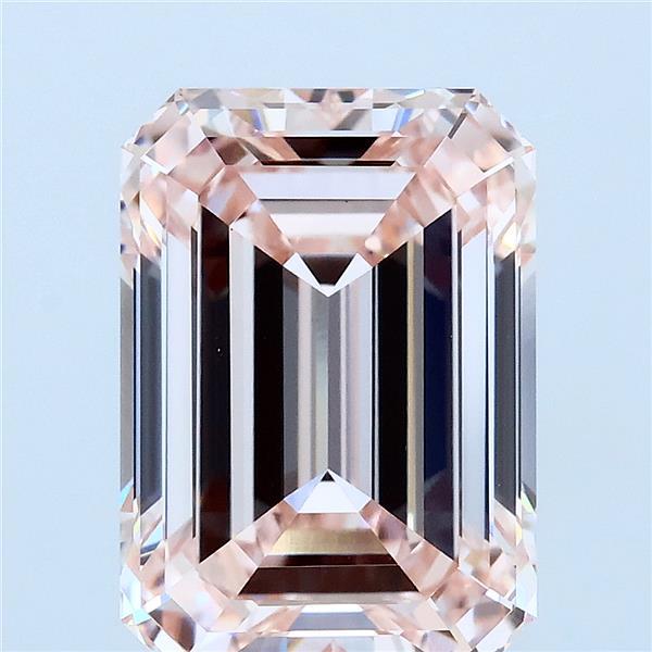 4.82 ct Emerald lab grown diamond FANCY LIGHT PINK VVS2
