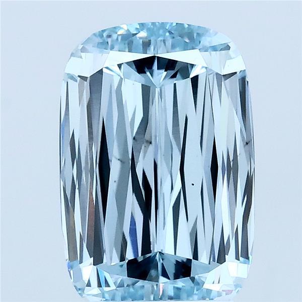3.03 ct Criss Cut lab grown diamond FANCY INTENSE BLUE VS2
