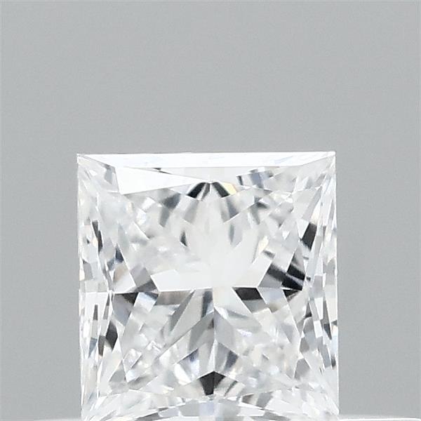 Actual 0.34 carat D Princess lab-grown diamond