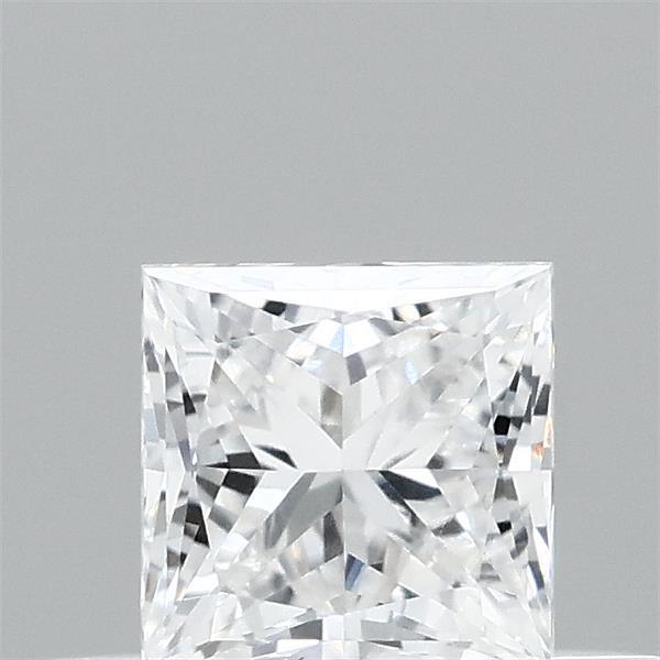 Actual 0.34 carat D Princess lab-grown diamond