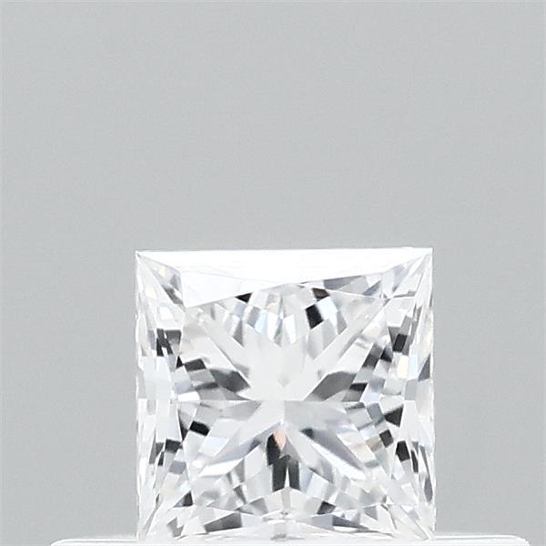 Actual 0.32 carat D Princess lab-grown diamond