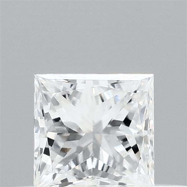 Actual 0.33 carat D Princess lab-grown diamond