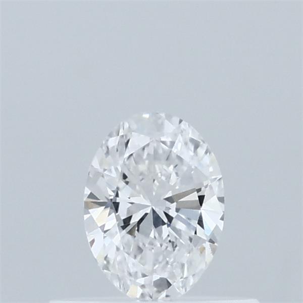 Actual 0.32 carat D Oval lab-grown diamond