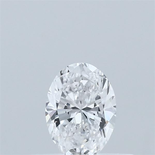 Actual 0.32 carat D Oval lab-grown diamond