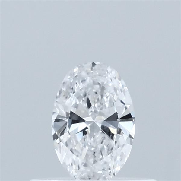 Actual 0.32 carat D Oval lab-grown diamond