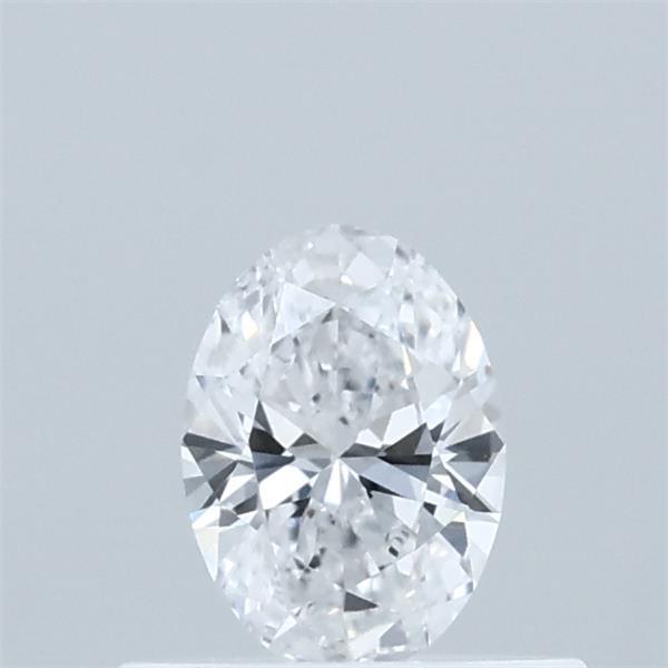 Actual 0.36 carat D Oval lab-grown diamond
