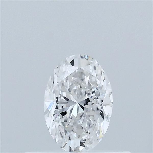 Actual 0.34 carat D Oval lab-grown diamond