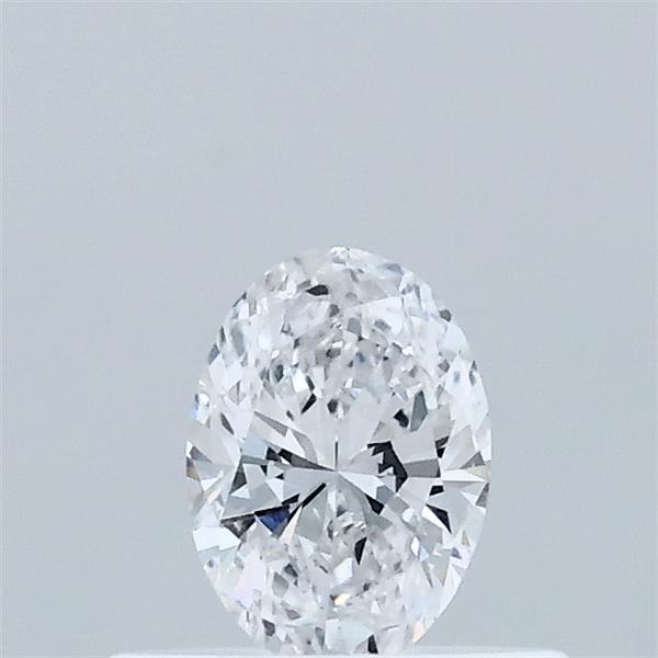 Actual 0.31 carat D Oval lab-grown diamond