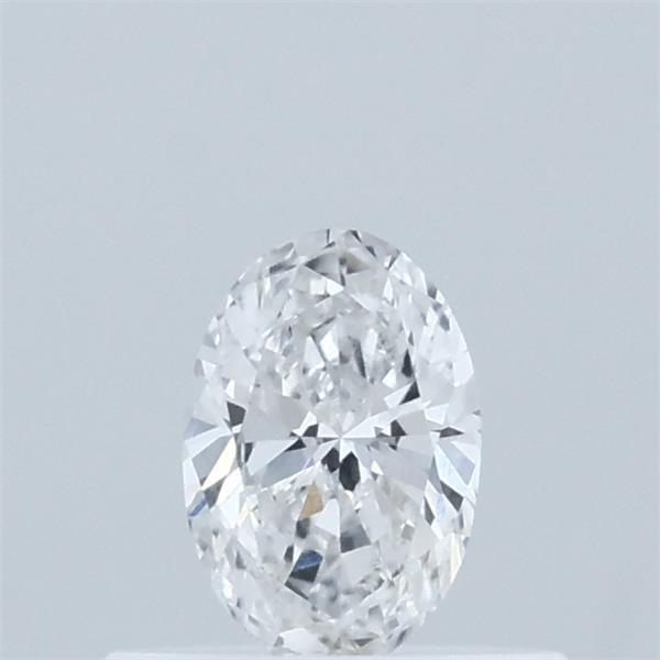 Actual 0.33 carat D Oval lab-grown diamond