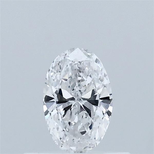 Actual 0.32 carat D Oval lab-grown diamond
