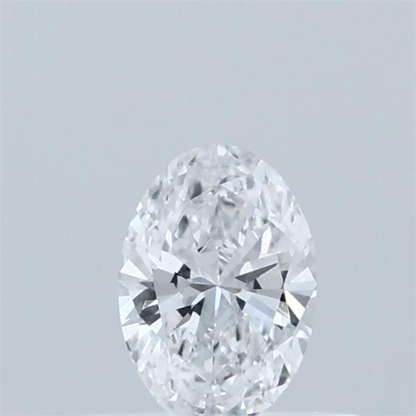 Actual 0.34 carat D Oval lab-grown diamond