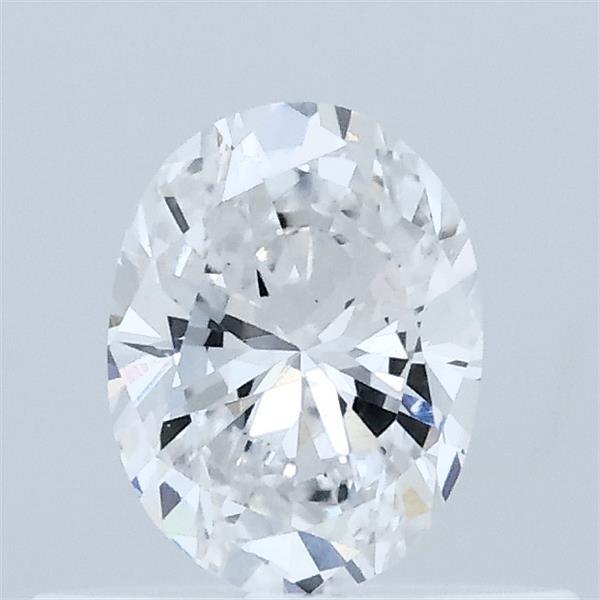 Actual 0.35 carat D Oval lab-grown diamond