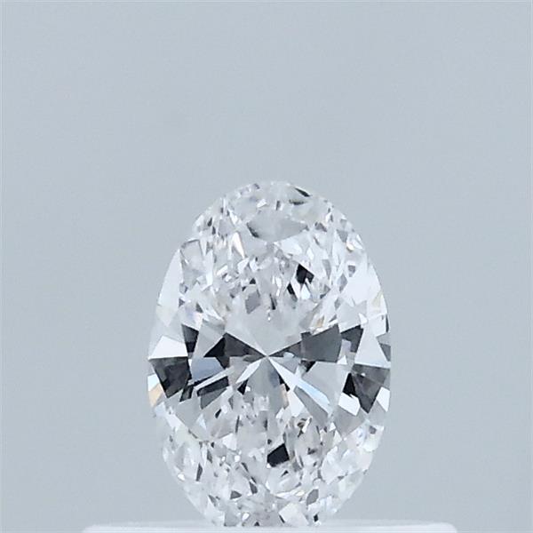 Actual 0.33 carat D Oval lab-grown diamond
