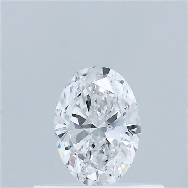 Actual 0.32 carat D Oval lab-grown diamond