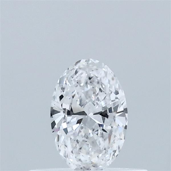 Actual 0.31 carat D Oval lab-grown diamond