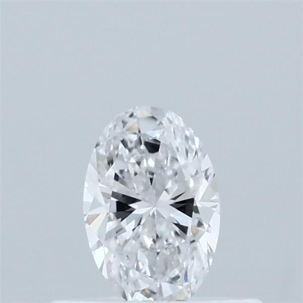 Actual 0.34 carat D Oval lab-grown diamond