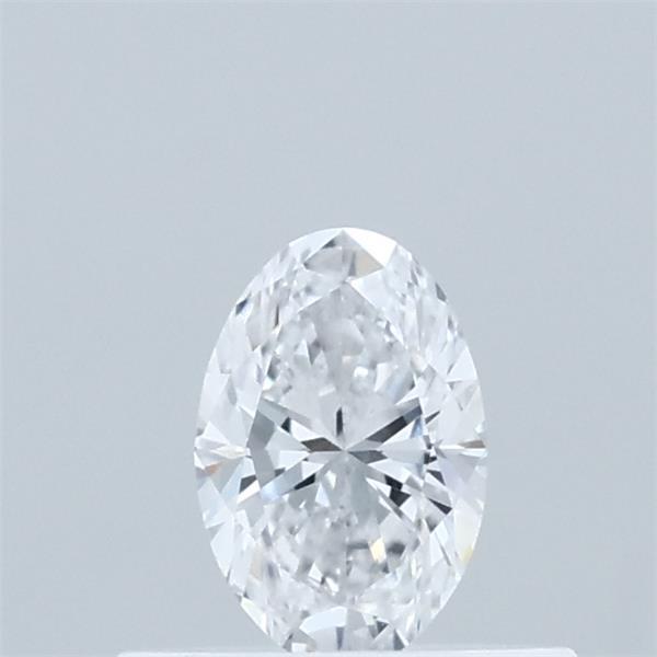 Actual 0.33 carat D Oval lab-grown diamond