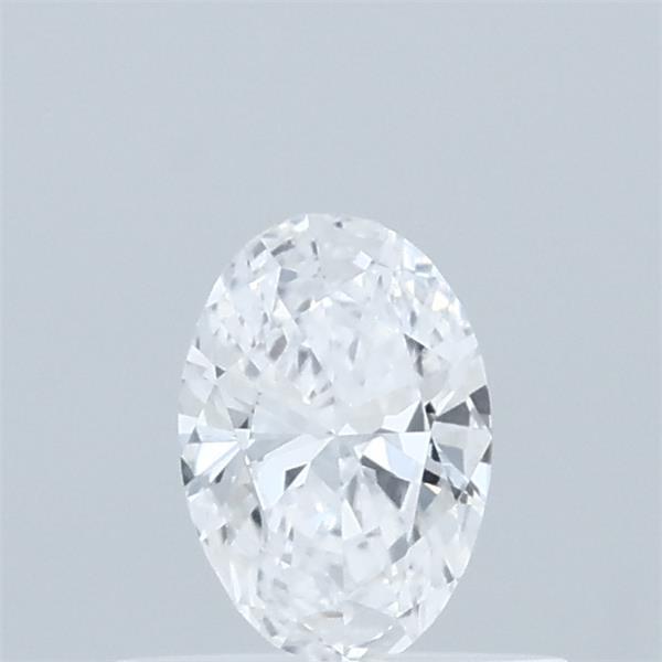 Actual 0.33 carat D Oval lab-grown diamond