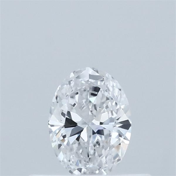 Actual 0.32 carat D Oval lab-grown diamond