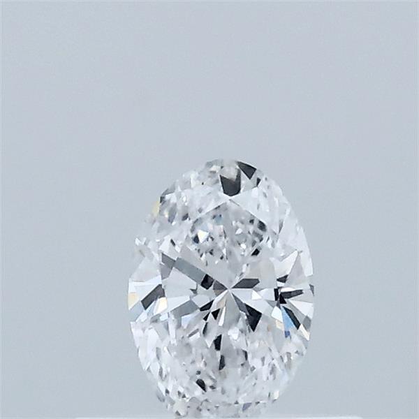 Actual 0.31 carat D Oval lab-grown diamond