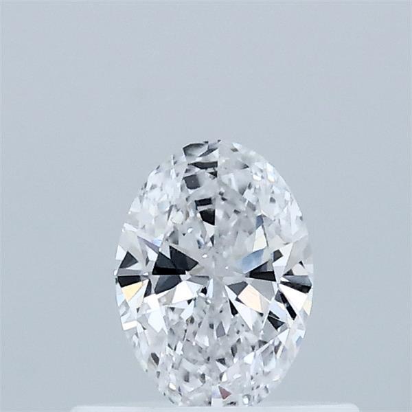 Actual 0.34 carat D Oval lab-grown diamond