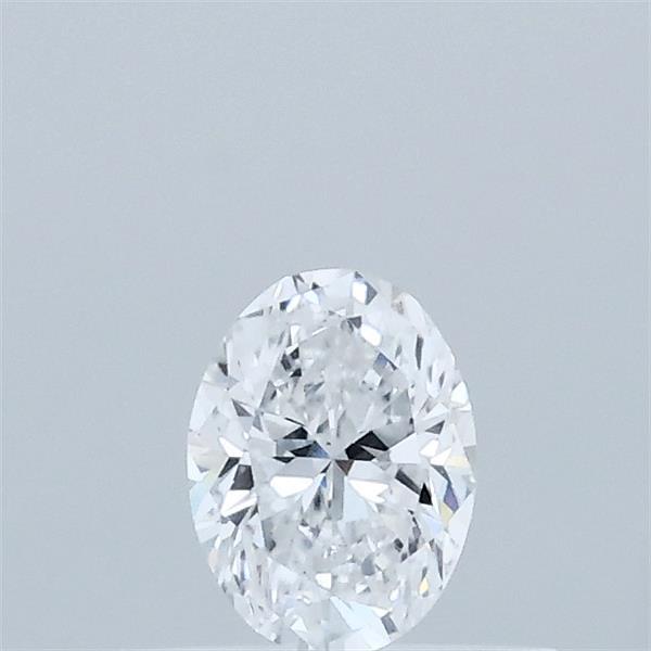 Actual 0.31 carat D Oval lab-grown diamond