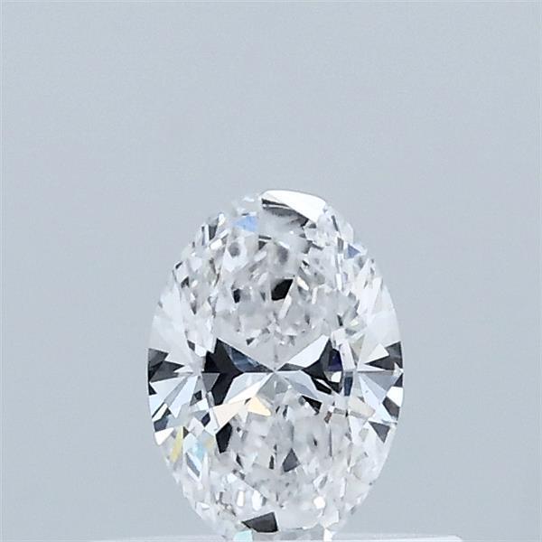 Actual 0.33 carat D Oval lab-grown diamond