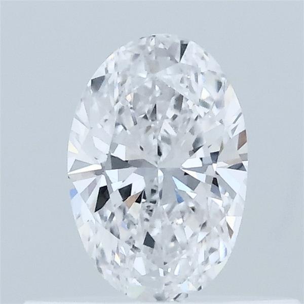 Actual 0.34 carat D Oval lab-grown diamond